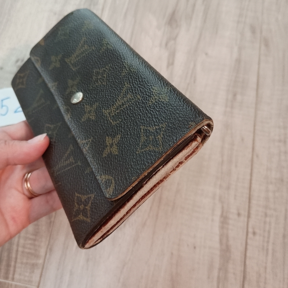 Louis Vuitton Monogram Portefeiulle Sarah LongBifold Wallet Brown Women's - Picture 4 of 16